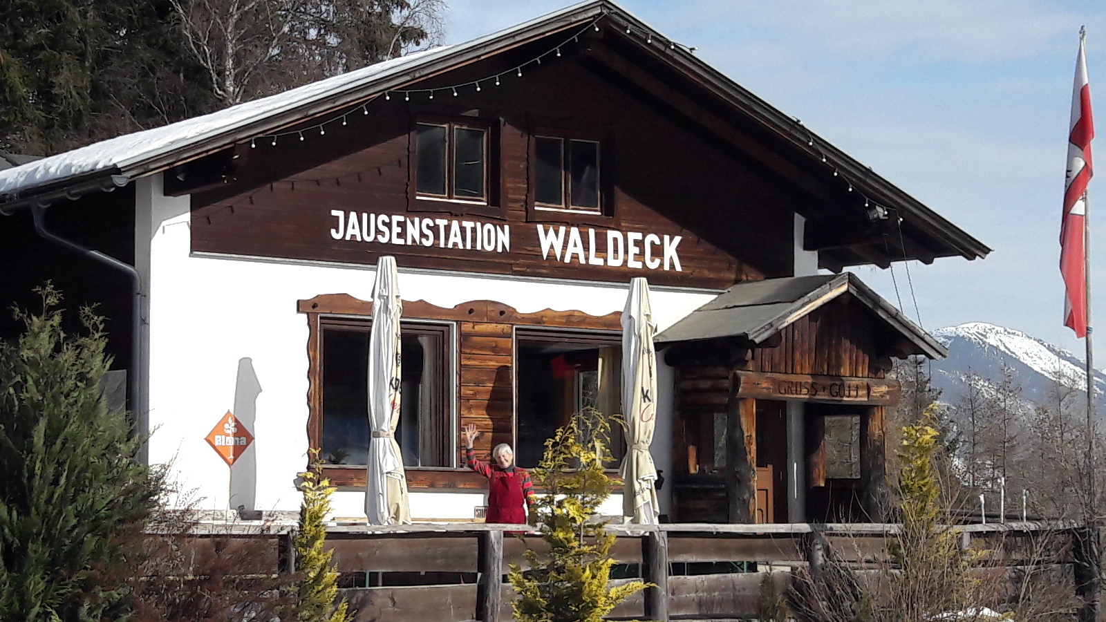 Das Bild zeigt Jausenstation Waldeck in Galtwiese!